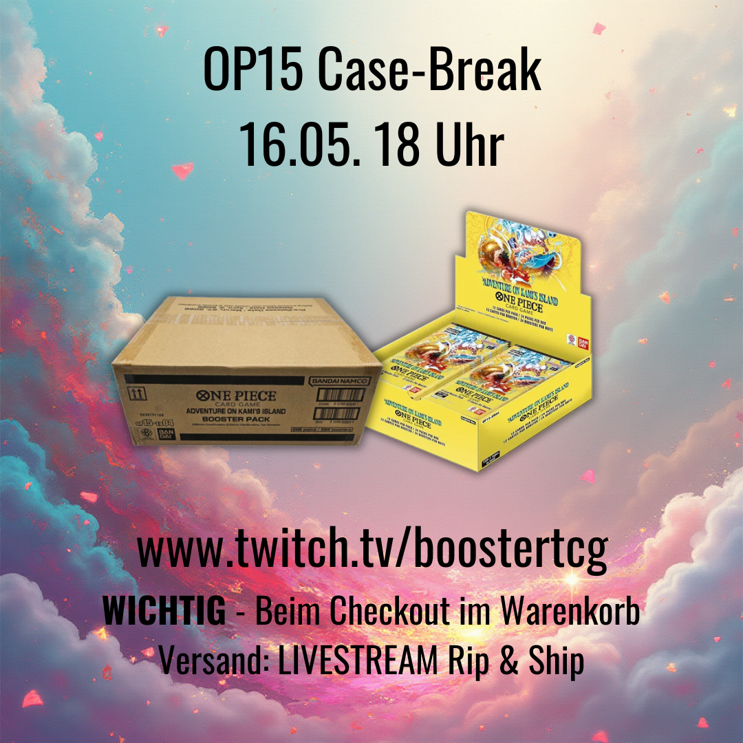 One Piece: OP15 "Adventure on Kami´s Island" Case-Break (16.05. ab 18 Uhr)