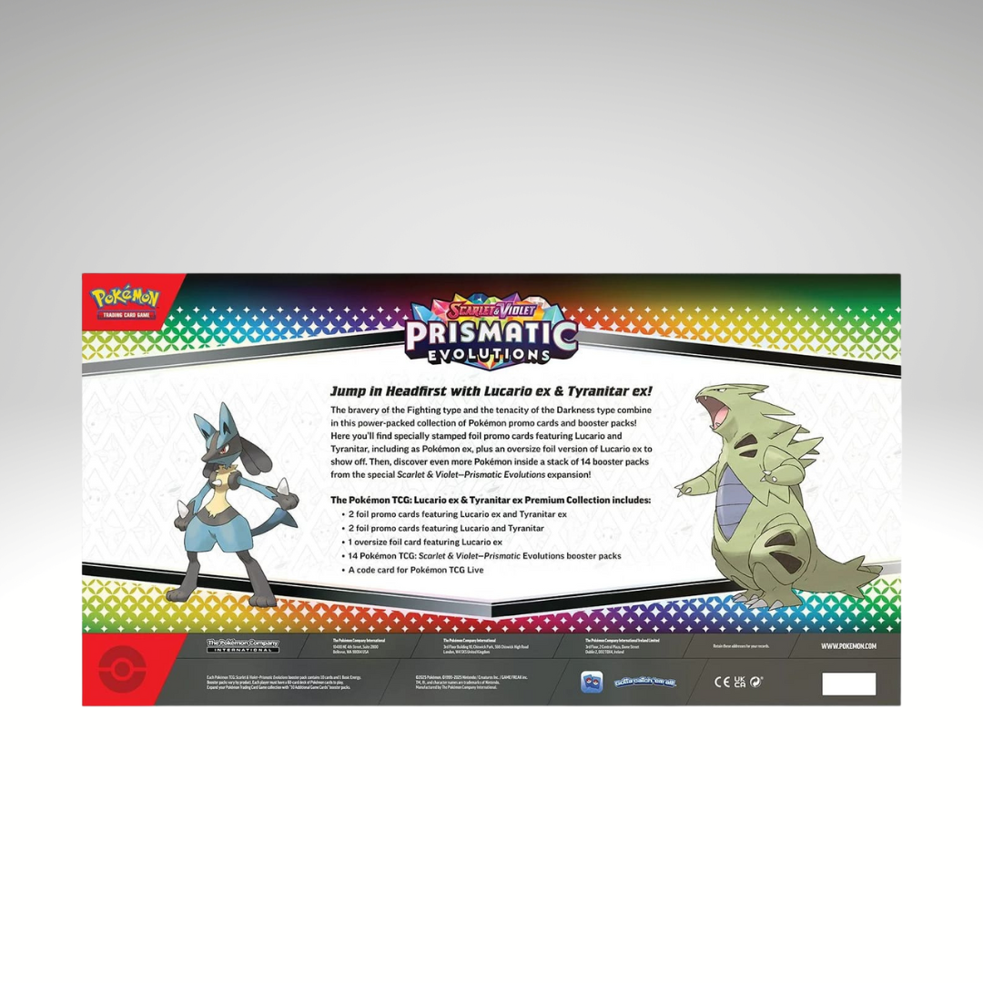 Lucario ex & Tyranitar ex Premium Collection - USA Exclusive (Rip & Ship)