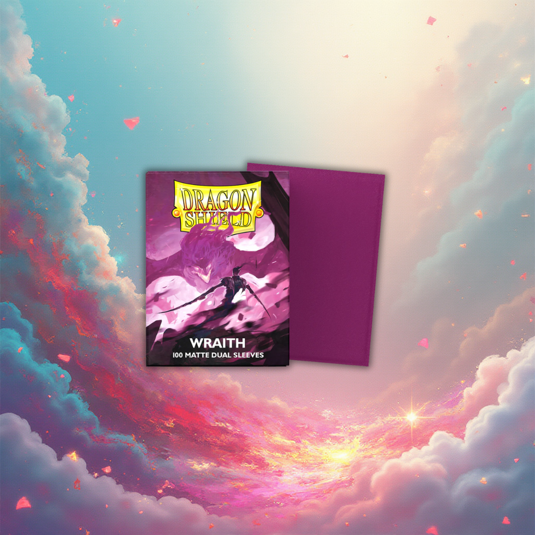 Dragon Shield Standard Size: 100 Matte Dual Sleeves - Wraith