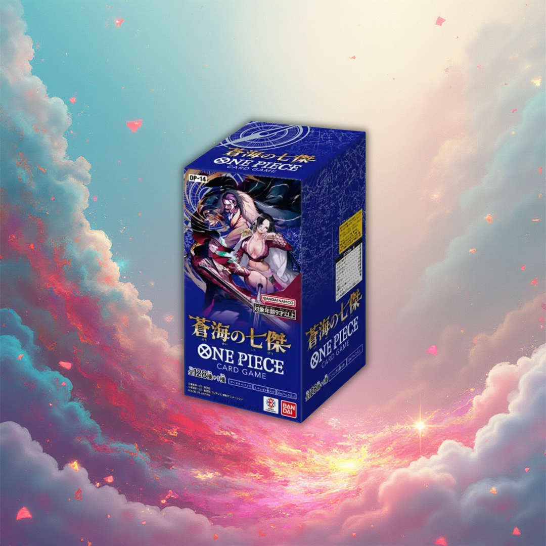 One Piece: OP 14 Display "The Azure Sea´s Seven" - Japanisch