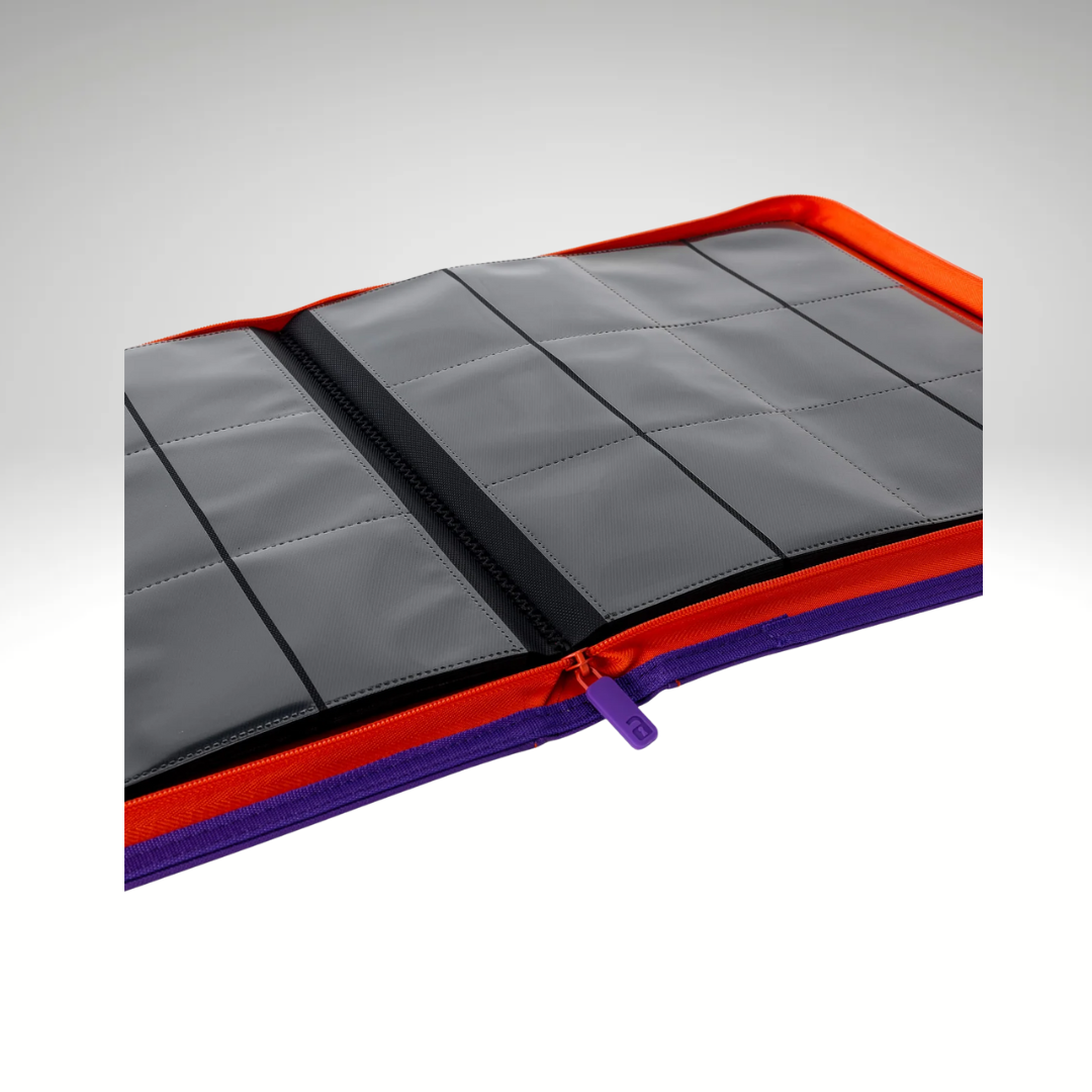 VaultX 12-Pocket Exo-Tec Zip Binder - SV1 (Karmesin & Purpur)