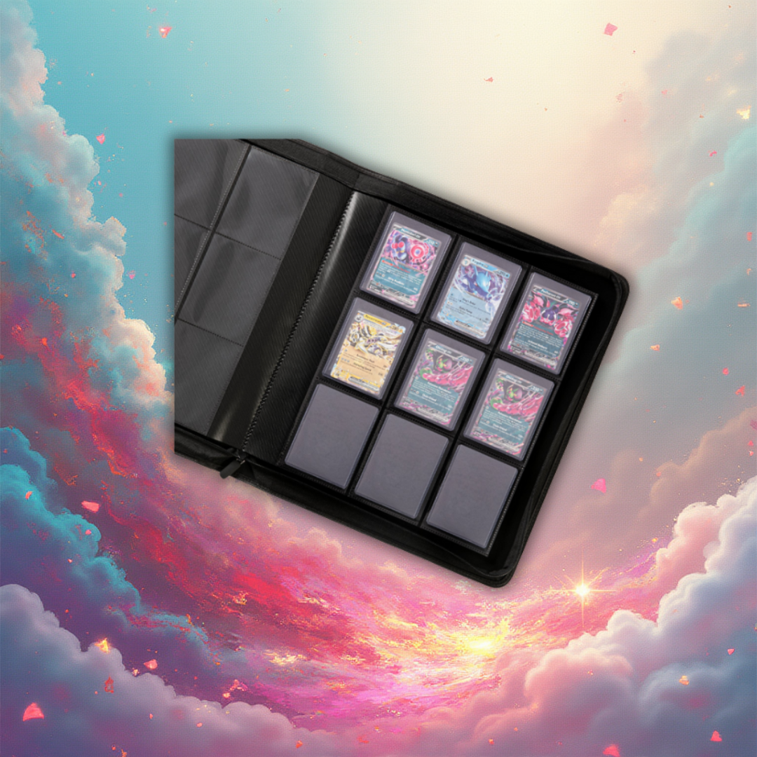 9-Pocket Toploader Binder - Schwarz