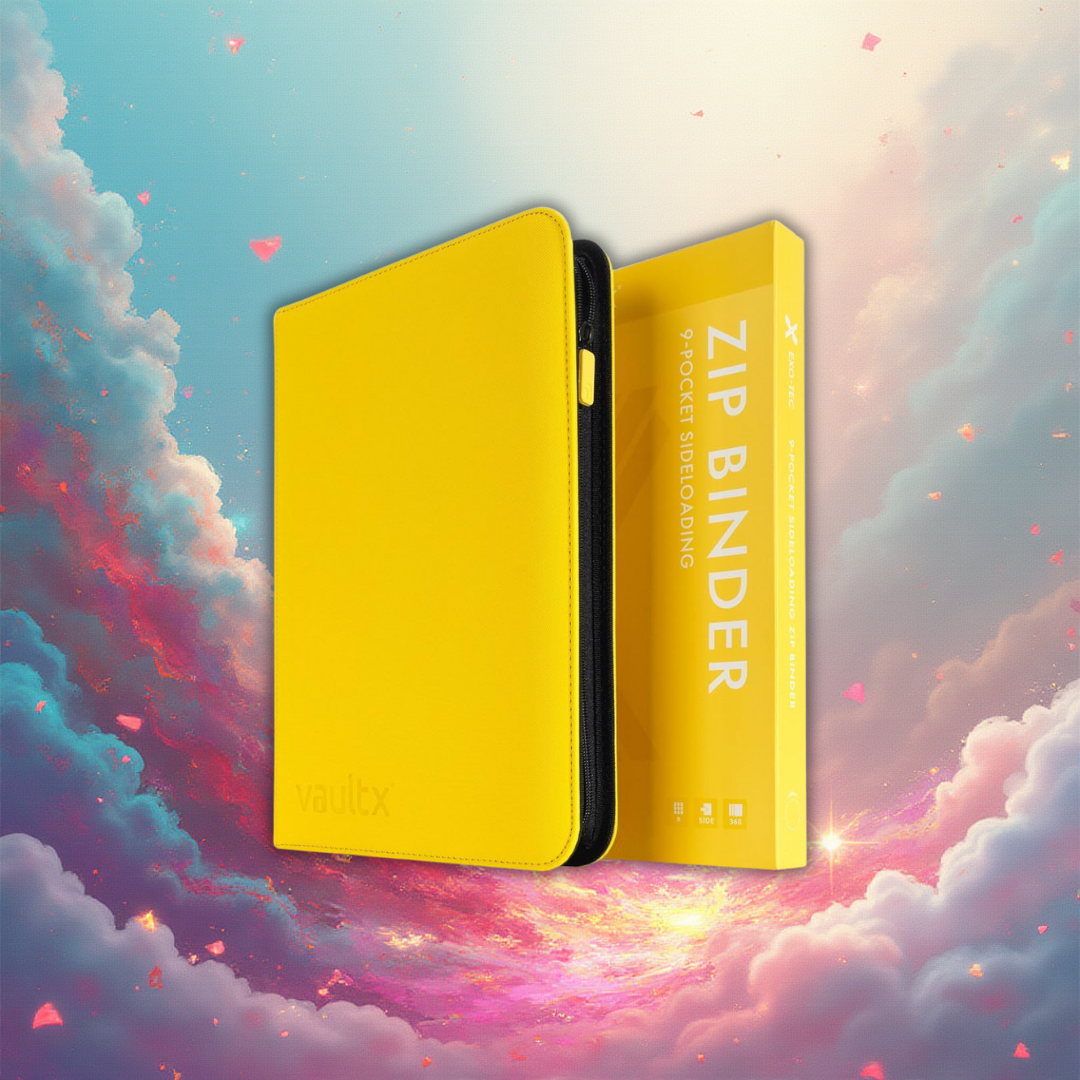 VaultX 9-Pocket Zip Binder - Sunrise Yellow