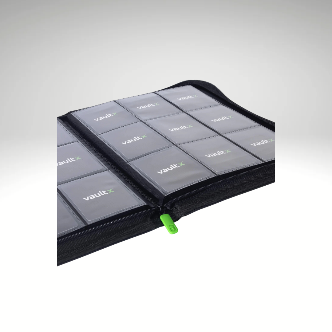 VaultX 9-Pocket Exo-Tec Zip Binder - Black