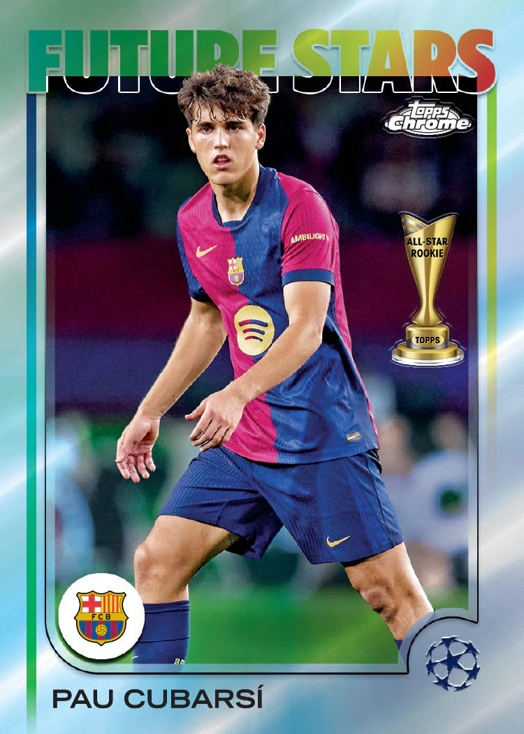 2024-25 Topps UEFA Club Competitions Chrome Soccer Hobby Jumbo Box