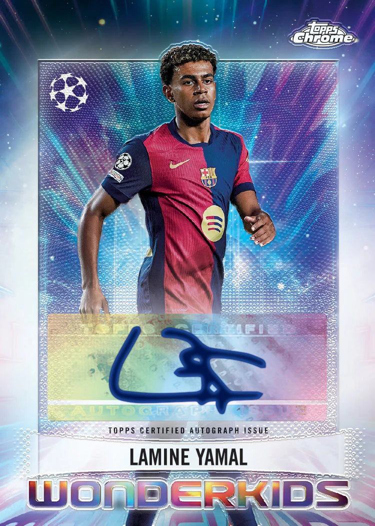 2024-25 Topps UEFA Club Competitions Chrome Soccer Hobby Jumbo Box