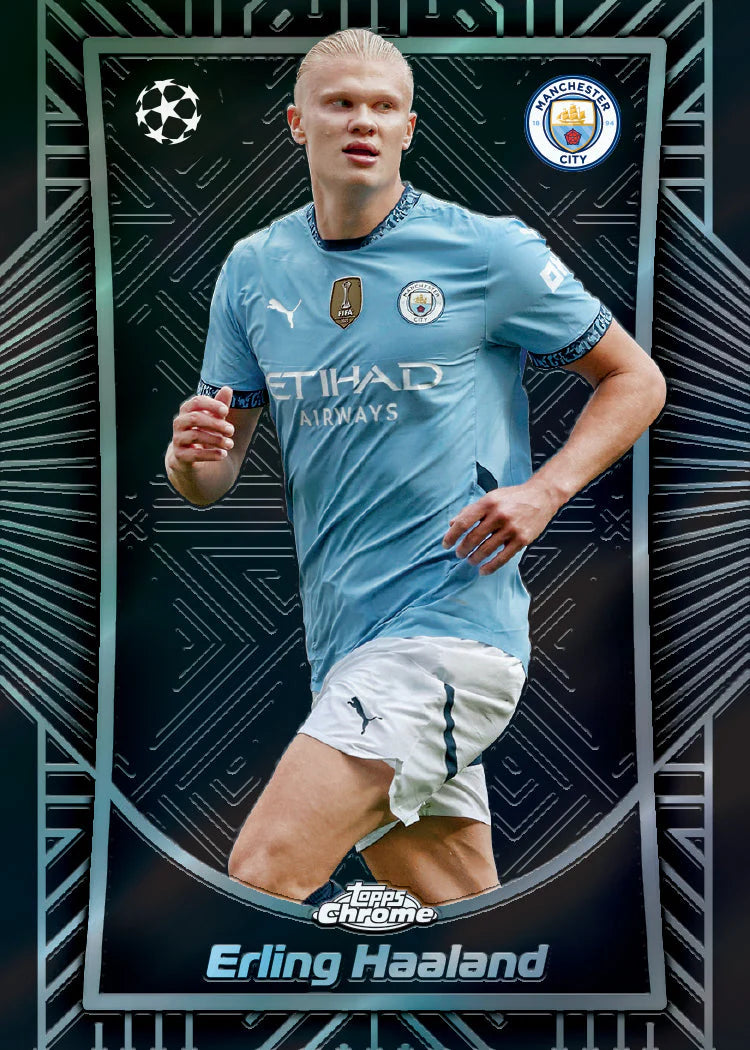 2024-25 Topps UEFA Club Competitions Chrome Soccer Hobby Jumbo Box