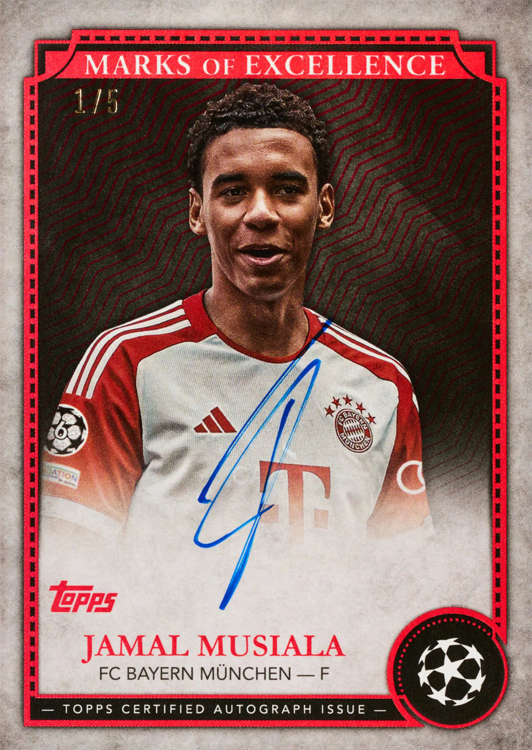 2024-25 Topps UEFA Club Competitions Chrome Soccer Hobby Jumbo Box
