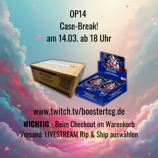 One Piece: OP14 "The Azure Sea´s Seven" Case-Break (14.03. ab 18 Uhr)