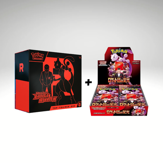 Ewige Rivalen Bundle - DE/JP (1x Ewige Rivalen TTB + 1x Glory of Team Rocket Display