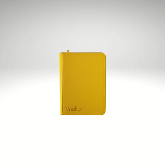 VaultX 4-Pocket Exo-Tec Zip Binder - Yellow