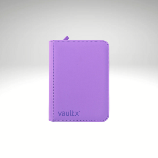 VaultX 4-Pocket Exo-Tec Zip Binder - Just Purple