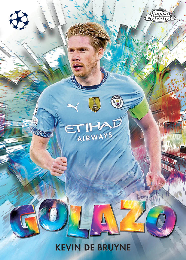 2024-25 Topps UEFA Club Competitions Chrome Soccer Hobby Jumbo Box