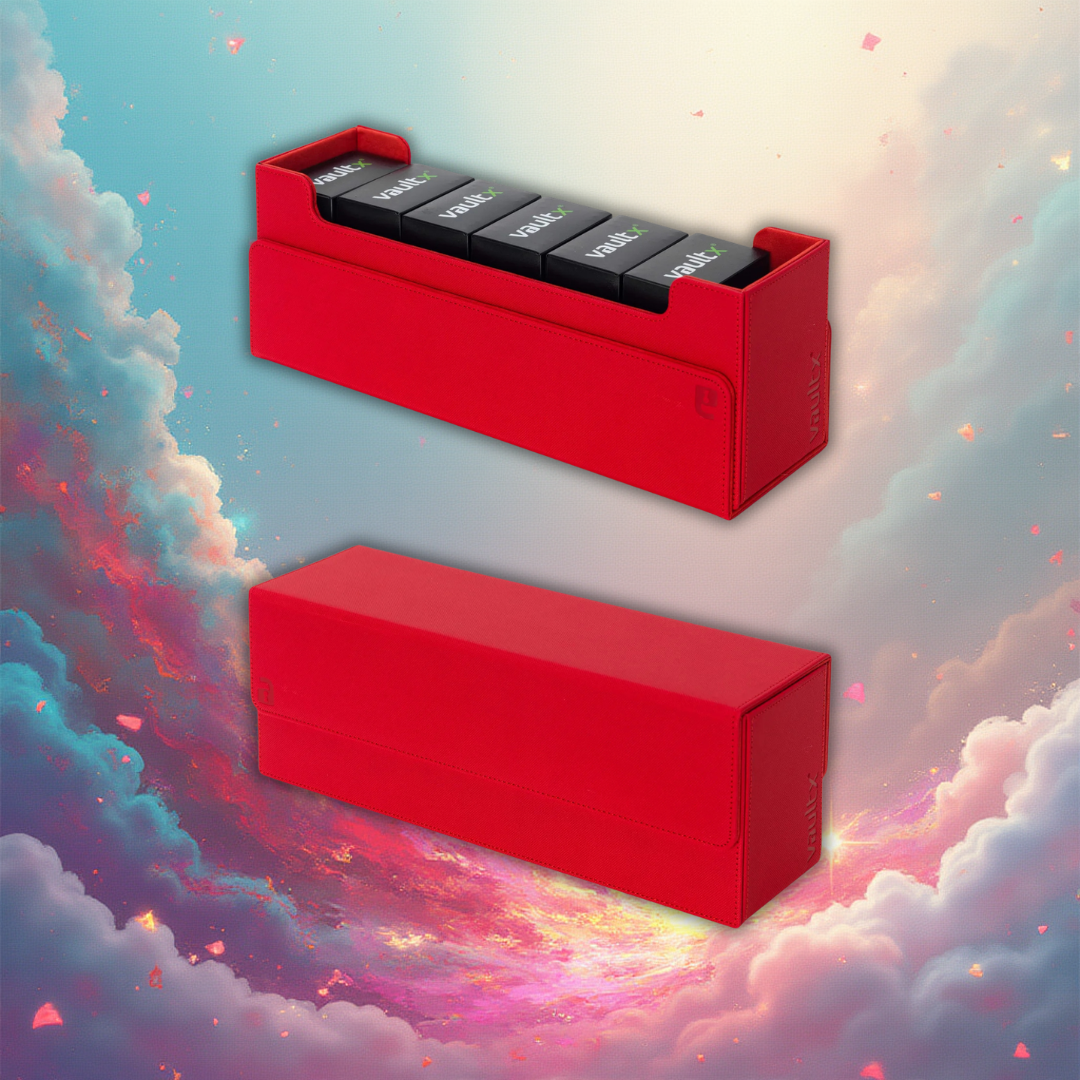 VaultX Card Box 450+ - Fire Red