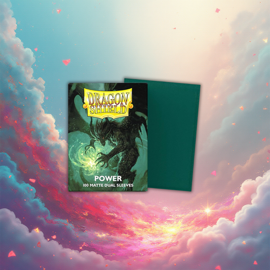 Dragon Shield Standard Size: 100 Matte Dual Sleeves - Power