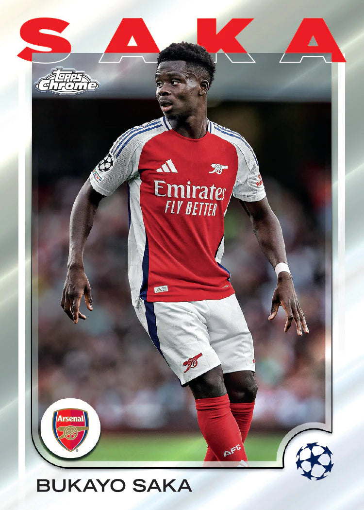 2024-25 Topps UEFA Club Competitions Chrome Soccer Hobby Jumbo Box