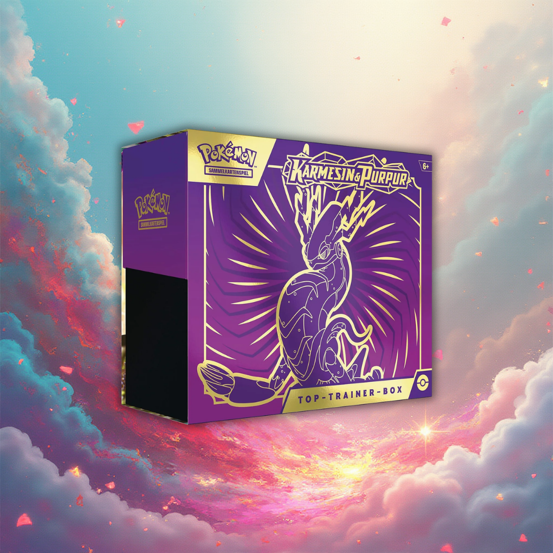 Pokemon KP01 Karmesin & Purpur Top-Trainer Box Deutsch