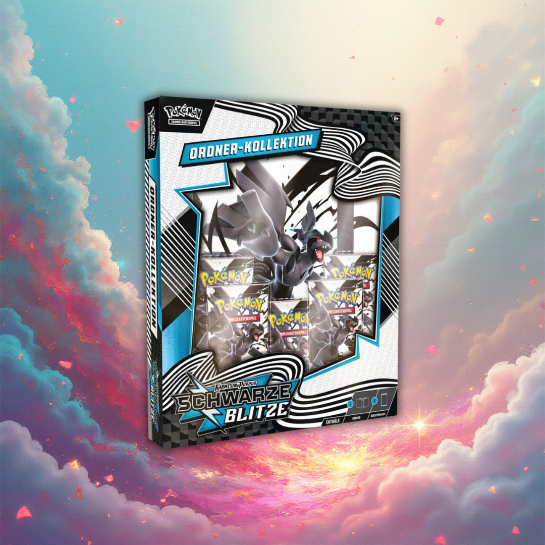Schwarze Blitze Ordner Kollektion - Deutsch