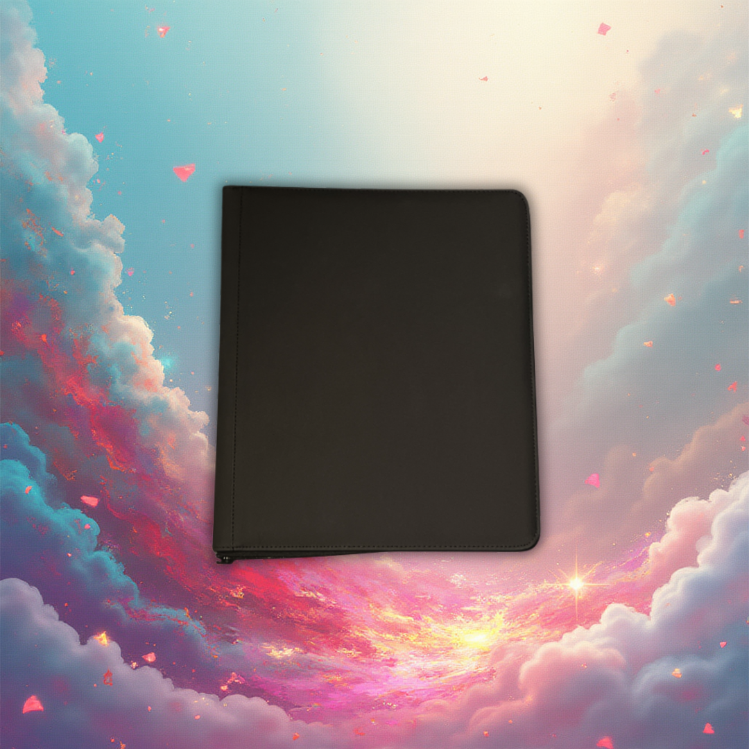 9-Pocket Toploader Binder - Schwarz