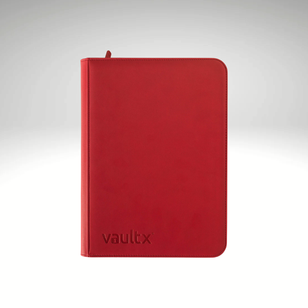 VaultX 9-Pocket Exo-Tec Zip Binder - Red