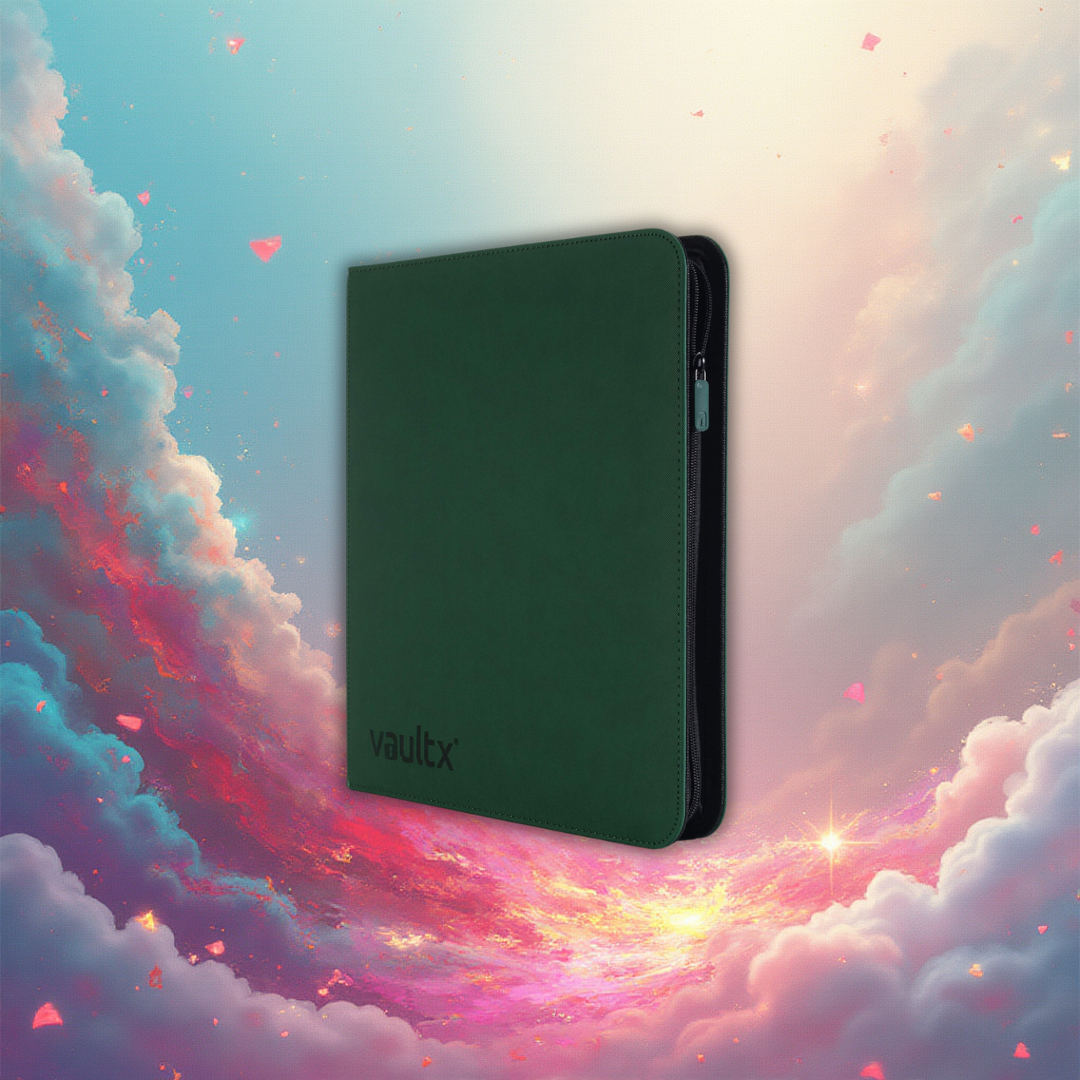 VaultX 12-Pocket Zip Binder - Forest Green