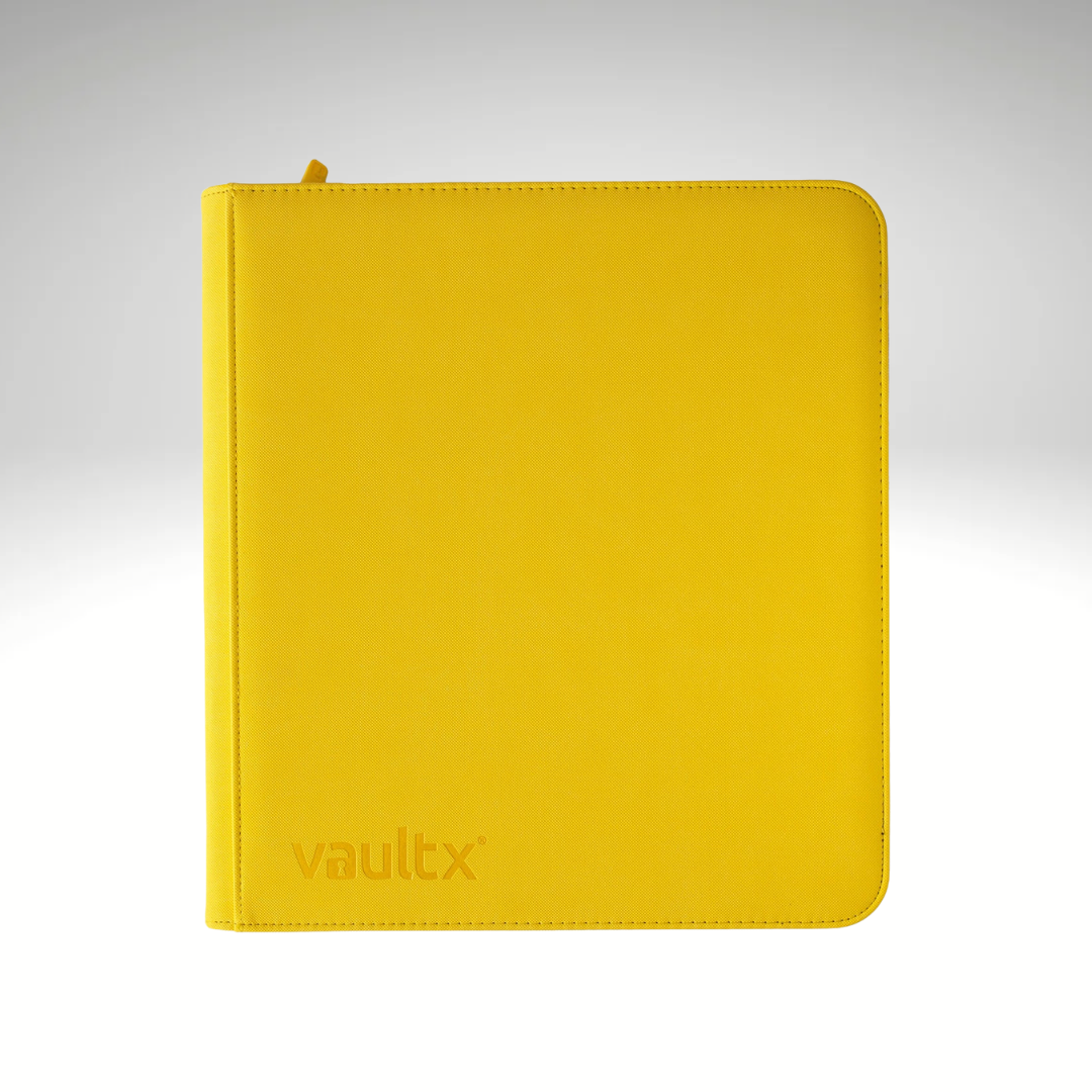 VaultX 12-Pocket Exo-Tec Zip Binder -  Sunrise Yellow