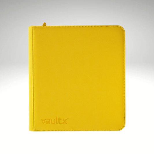 VaultX 12-Pocket Exo-Tec Zip Binder -  Sunrise Yellow
