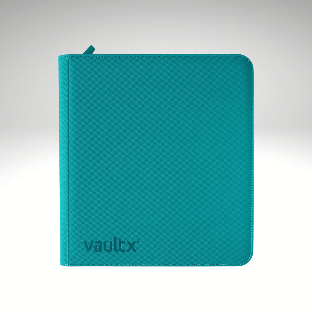 VaultX 12-Pocket Exo-Tec Zip Binder - Ocean Blue