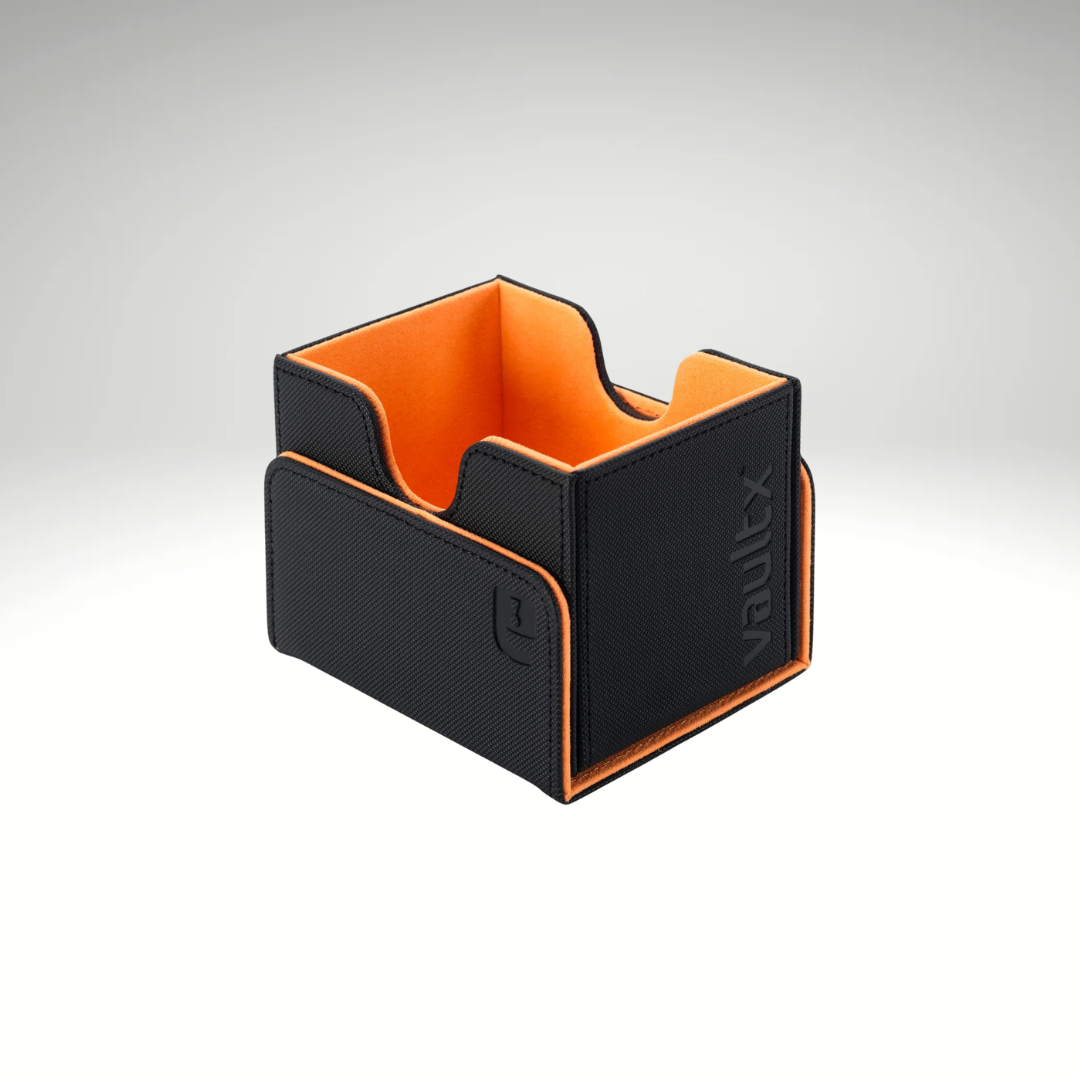 VaultX Sideloading Deck Box 100+ - Black/Electric Orange