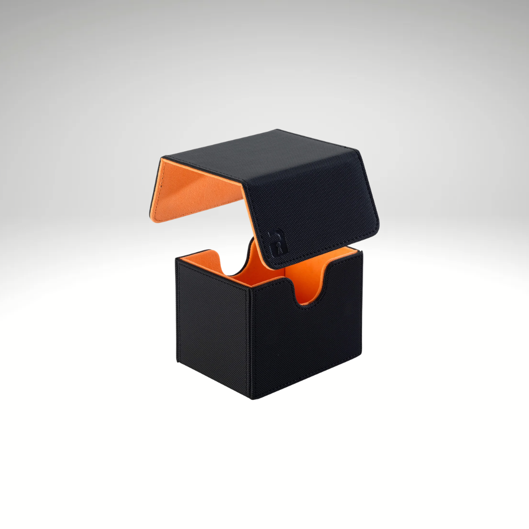 VaultX Sideloading Deck Box 100+ - Black/Electric Orange