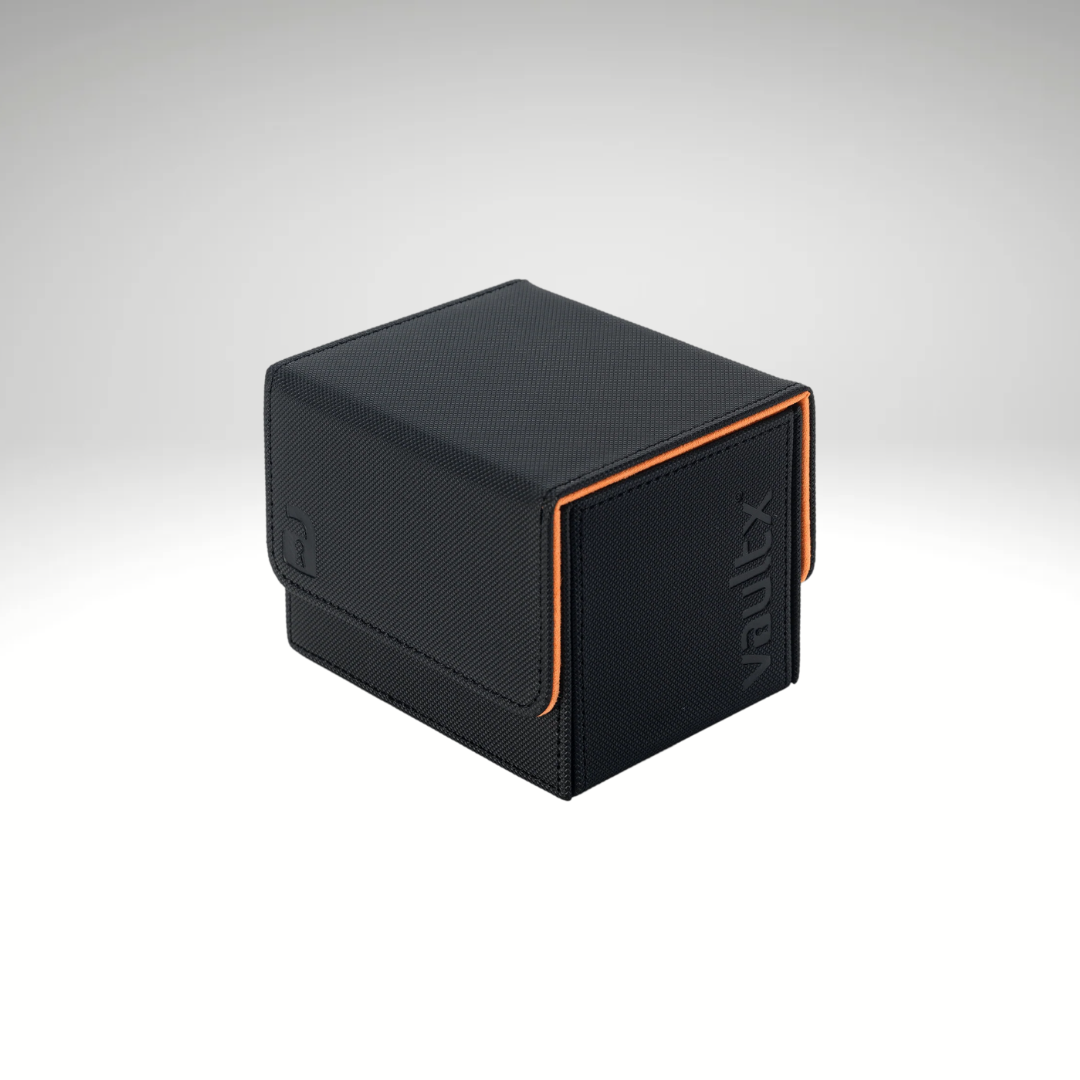 VaultX Sideloading Deck Box 100+ - Black/Electric Orange