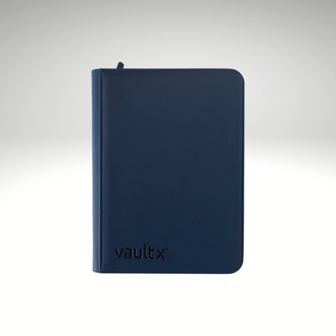 VaultX 9-Pocket Exo-Tec Zip Binder - Royal Blue