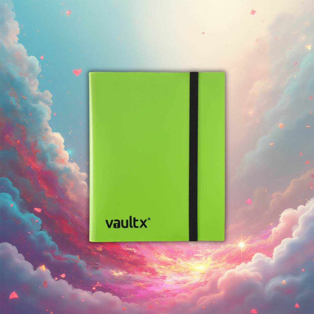 VaultX 9-Pocket Strap Binder - Lime Green