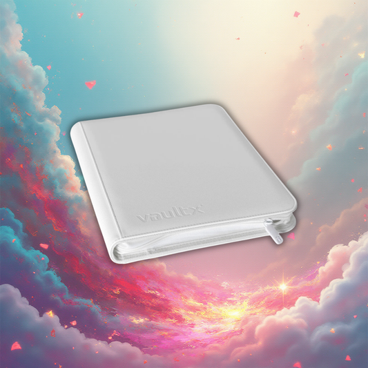 VaultX 9-Pocket Zip Binder - White Edition