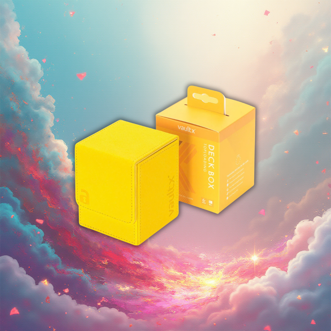 VaultX Toploading Deck Box 80+ - Sunrise Yellow