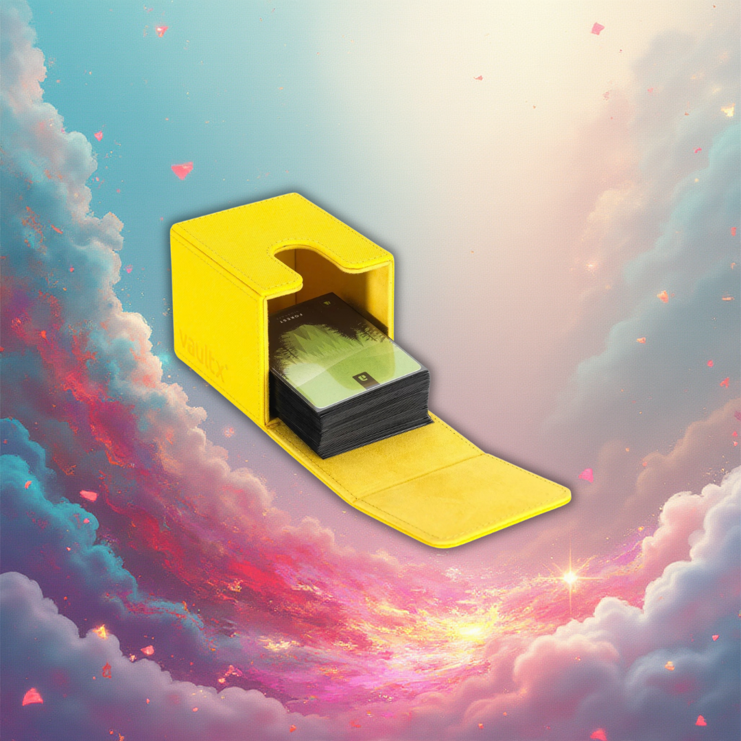 VaultX Toploading Deck Box 80+ - Sunrise Yellow