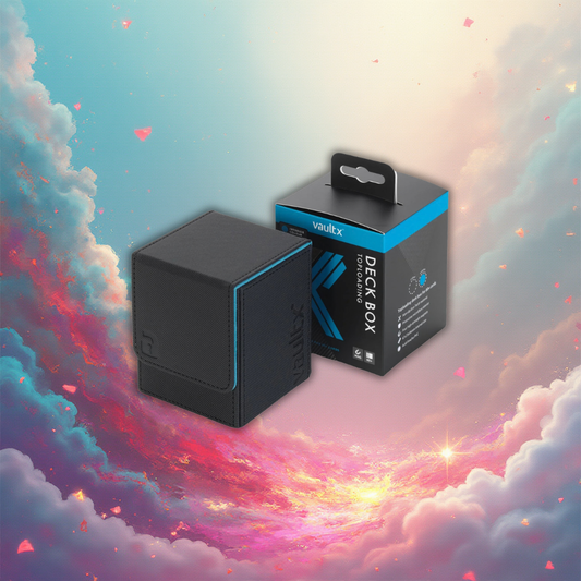 VaultX Toploading Deck Box 80+ - Black/Electric Blue