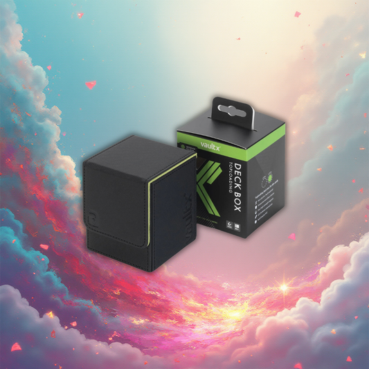 VaultX Toploading Deck Box 80+ - Black/Electric Green