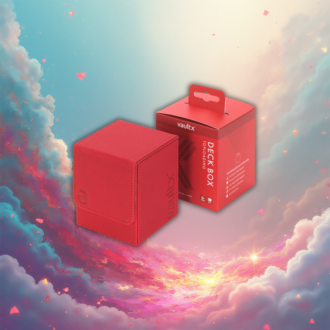VaultX Toploading Deck Box 80+ - Fire Red