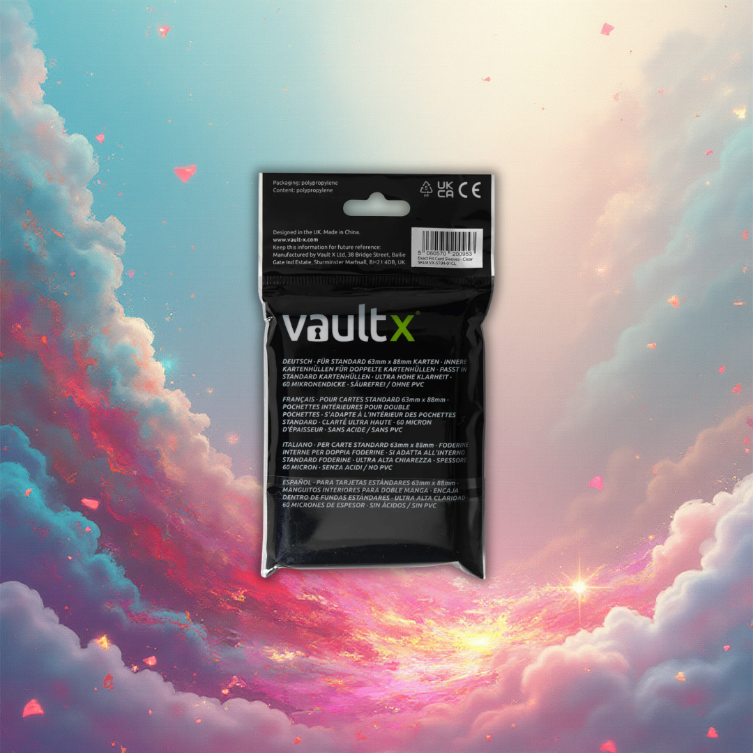 VaultX: Exact Fit Sleeves Ultra Clear