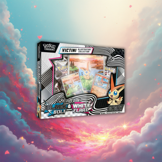 Black Bolt & White Flare Victini Illustration Collection - Englisch